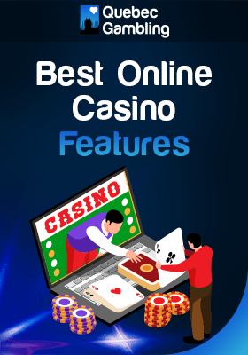 A laptop showing a live dealer interact with a man playing blackjack showcasing best online casino features