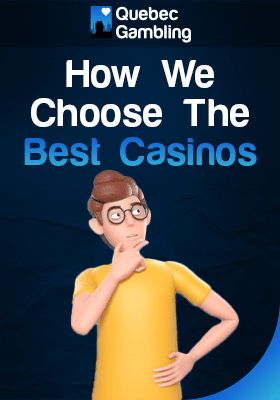 a man thinking about how we choose the best casinos in Quebec