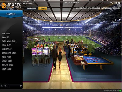 Sports Interaction Casino website