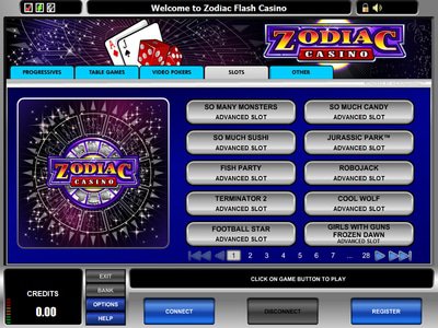 Zodiac Casino website