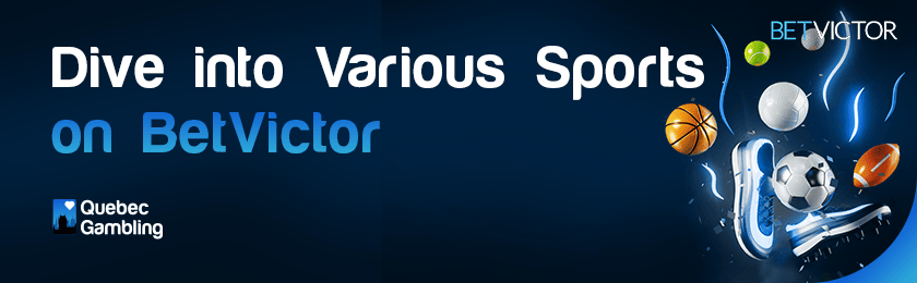 A few sports items for dive into various sports on BetVictor