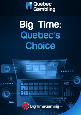 A laptop with some sound system images for big time Quebec's choice