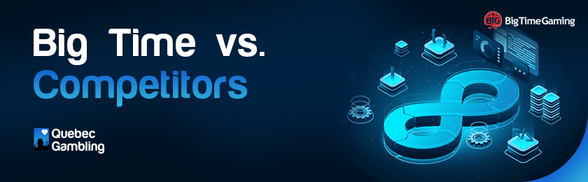 Different gaming code editors, gears, and UI icons for big time vs competitors