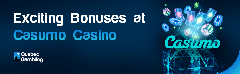 Different gaming and bonus items for exciting bonuses at Casumo casino