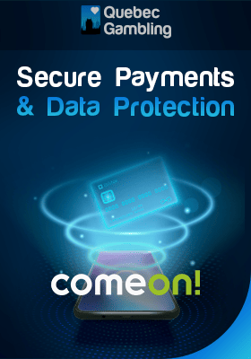 A credit card in a spin loop for Secure Secure Payments and Data Protection of ComeOn Casino