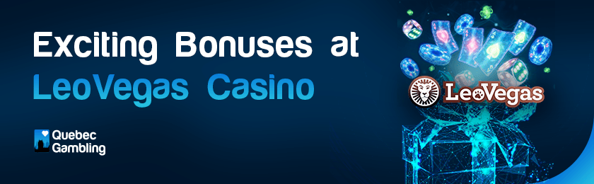 Different gaming and bonus items for exciting bonuses at LeoVegas casino