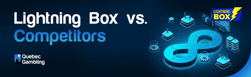 Different gaming code editors, gears, and UI icons for lightning box vs competitors