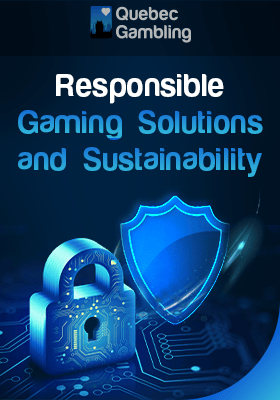 Modern padlock and shield for responsible gaming solutions and sustainability