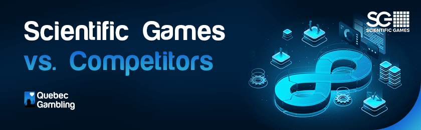 Different gaming code editors, gears, and UI icons for scientific games vs competitors